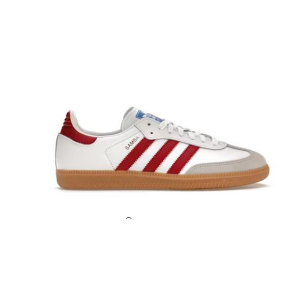 Adidas Samba OG White Burgundy Leather and synthetic upper men's size 12.5 NWOB - Picture 1 of 10